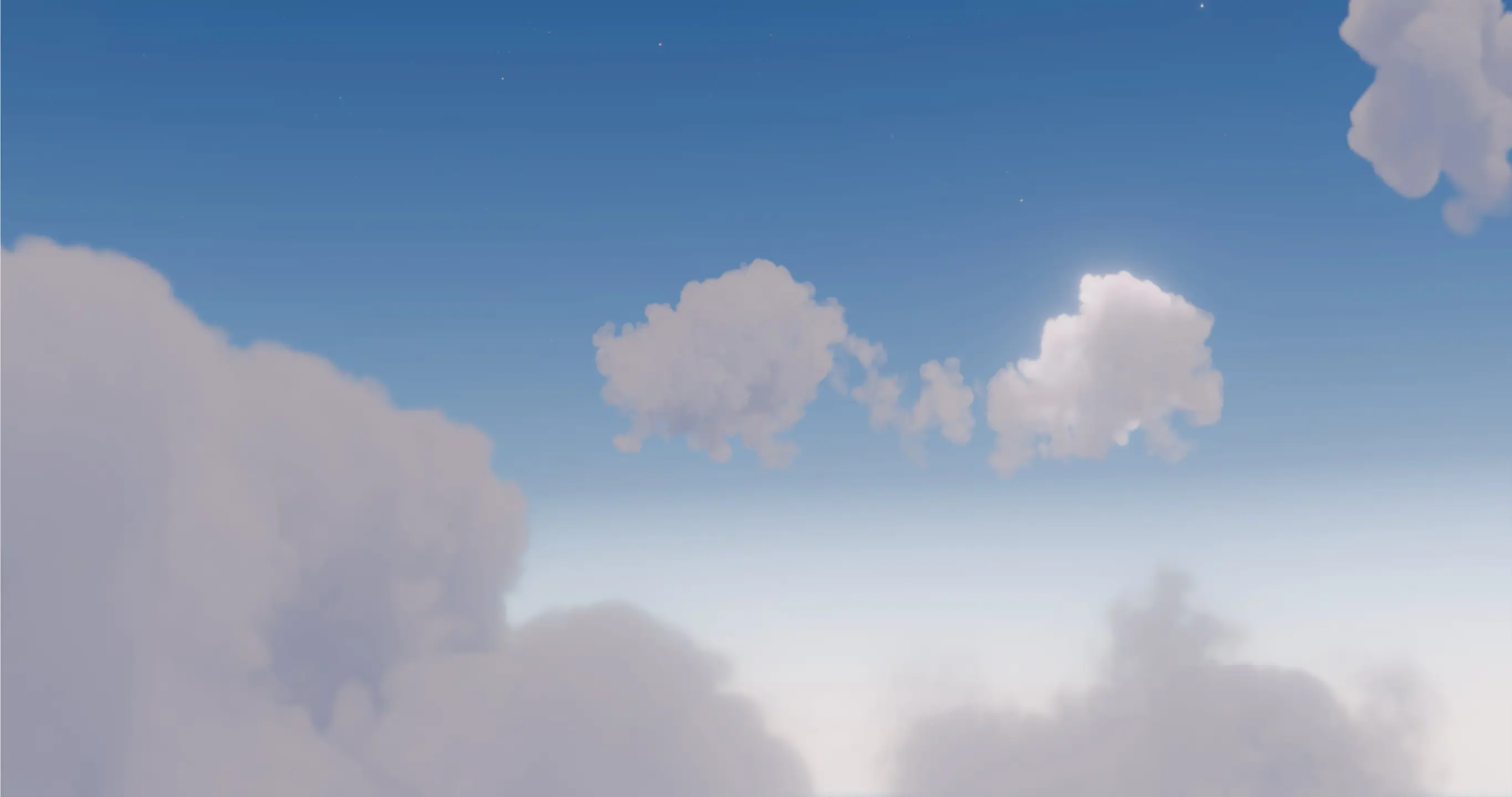 Blue cloudy sky